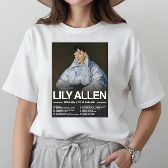Discover Lily Allen West End Girl Tour 2026 T-shirt