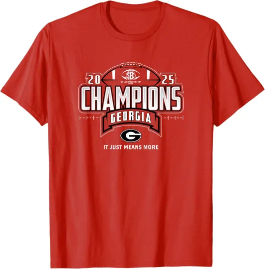 Discover GA bulldogs SEC Champs 2025 Football Locker Room Kids Adults T-Shirt