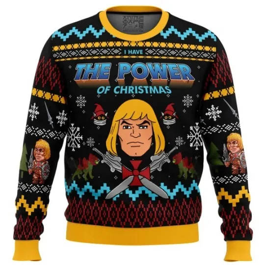 The Good Power of Christmas He Man Ugly Sweater