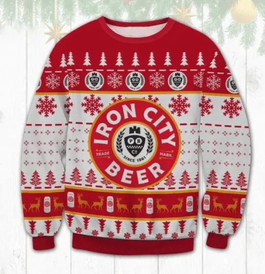 Discover Iron City Beer Ugly Sweater Gifts 8211