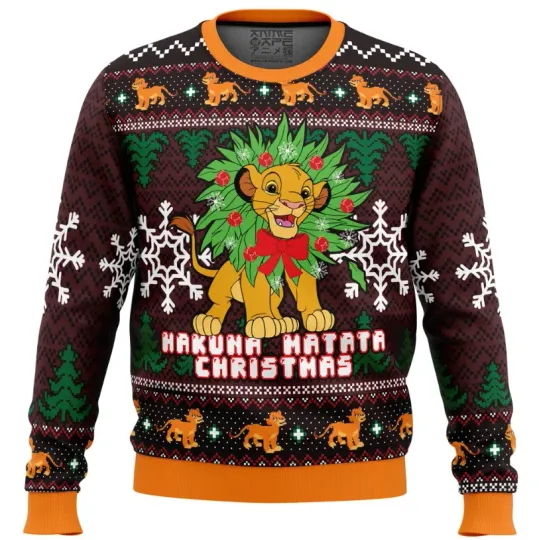 Hakuna Matata Lion King Ugly Christmas Sweater