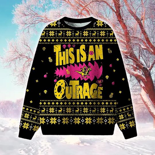 Discover Holiday Outrage Crewneck Sweater 2025: Ugly Christmas Knit Style Apparel