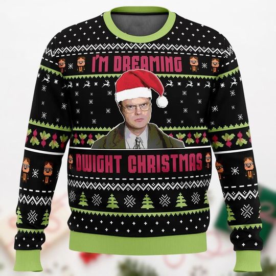 Discover Funny Office Ugly Christmas Sweater, Meme Office Sweaters, Dwight Sweater Kid, TV Show Holiday Gift