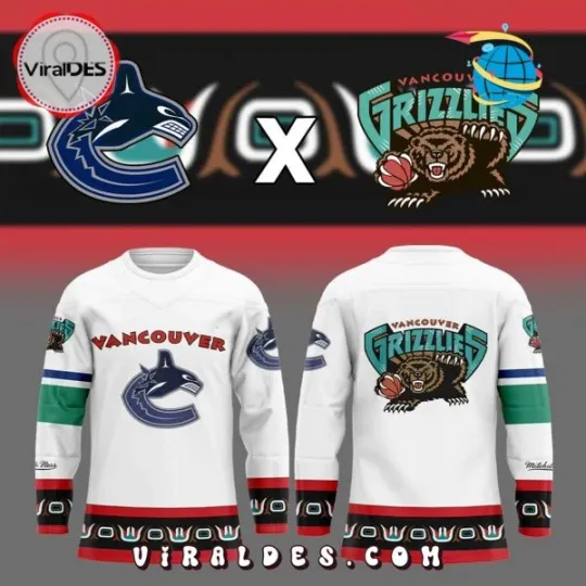 Discover Vancouver Canuck x Memphi Grizzlie Hockey Jersey Unisex
