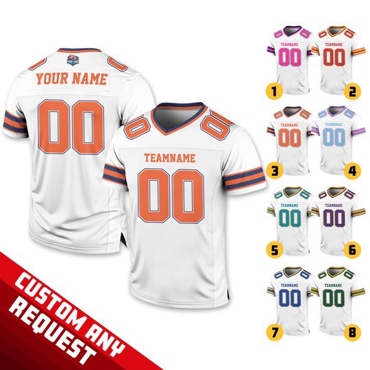 Personalized Team Name Number Football Jersey Shirt For Adult Kid, Custom Football Jersey Shirt, Game Day Outfit For American Football Fan
