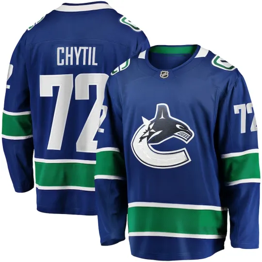 Discover Filip-Chytil Blue Vancouver Canuck Home Breakaway Hockey Jersey