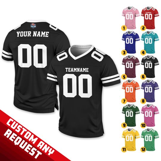 Custom Team Name Number Football Jersey for Men Women Youth Preschool, Custom Football Team Jersey Gifts For Football Fans, Game Day Outfit