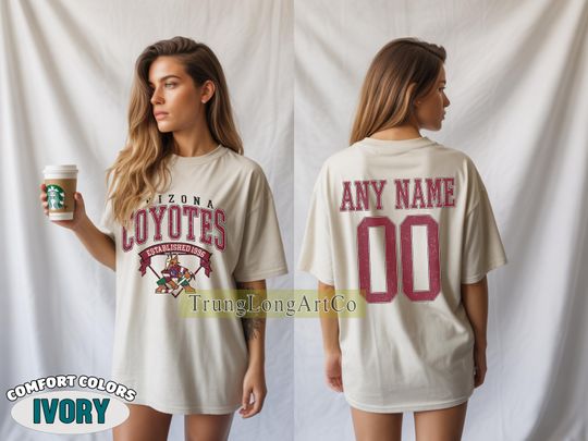 Discover Personalized Arizonna Coyotes T-shirt, Custom Name & Number Hockey Sweatshirt, Unisex Fan Gift for Sports Lovers