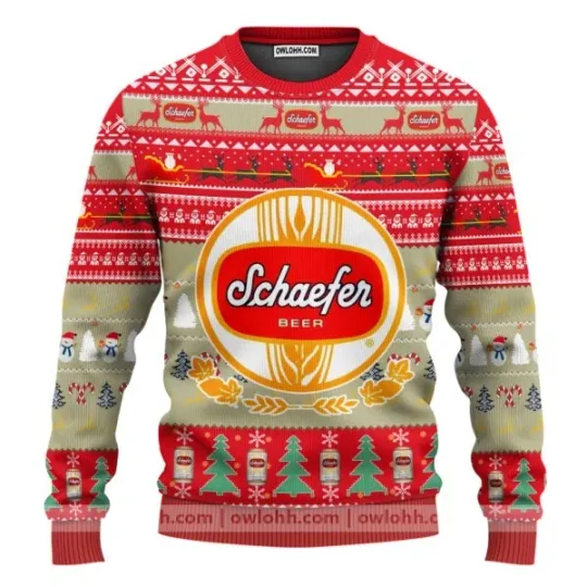 Discover Schaefer Beer Ugly Sweater Gifts 821
