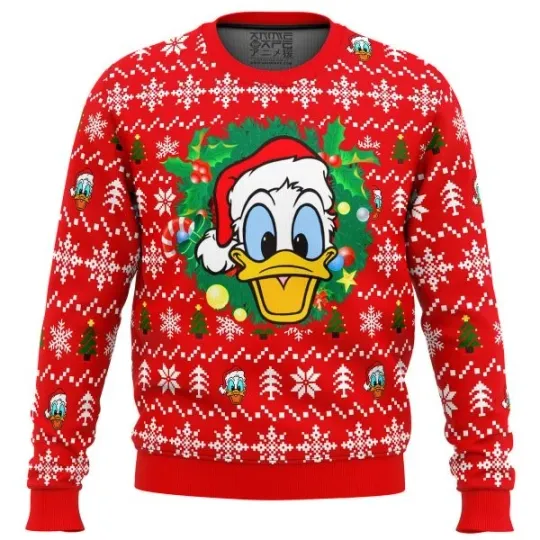 Discover Donald Duck Christmas Head Ugly Sweater Party