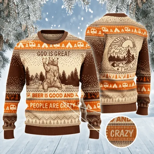 Discover God Is Great Beer Is Good And People Are Crazy Christmas Gift