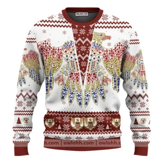 Discover Custom Cosplay Elvis Presley Ugly Christmas Sweater Jumper