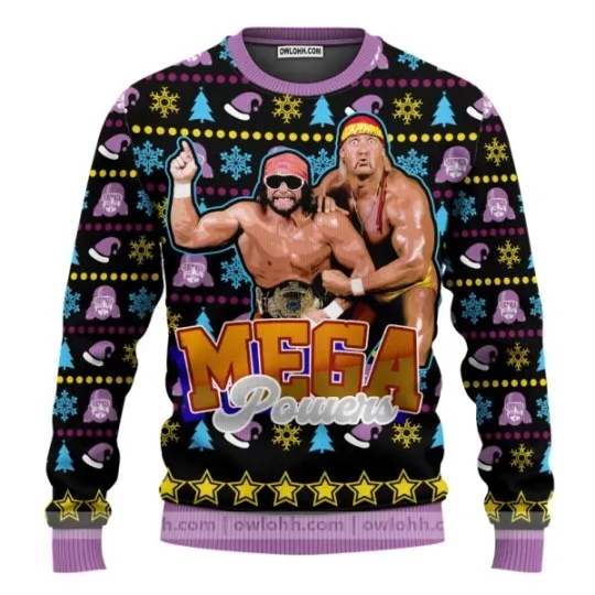 Discover Macho Man And Hulkmania Power Pro Wrestling Ugly Sweater Party