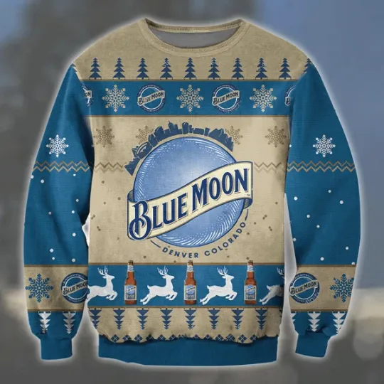 Discover Bl Moon Ugly Sweater Beer Drinking Sweater