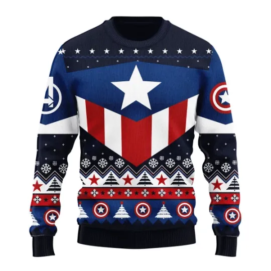 Captain America 1 Ugly Sweater Gifts