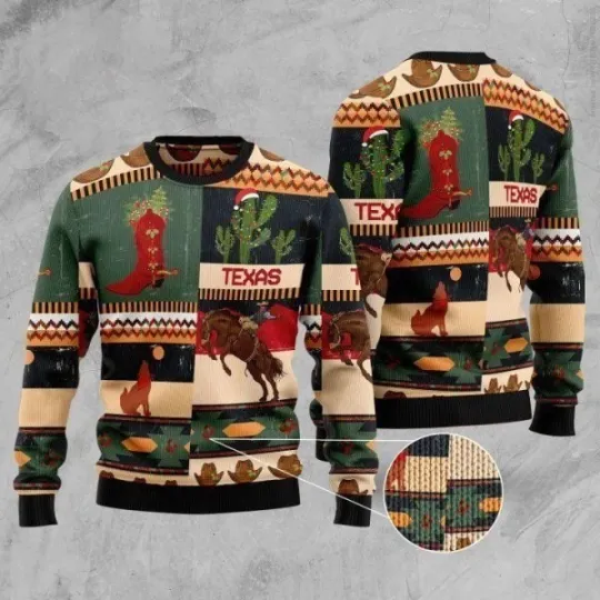 Discover Texas Christmas Ugly Sweater