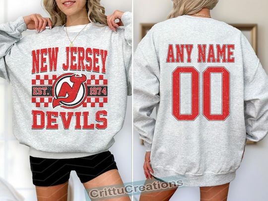 Discover New Jersey Devils Hockey Sweatshirt , Vintage Devils T shirt, New Jersey Hockey Fan shirt, Hockey Sweatshirt, Devils Hockey youth sweater