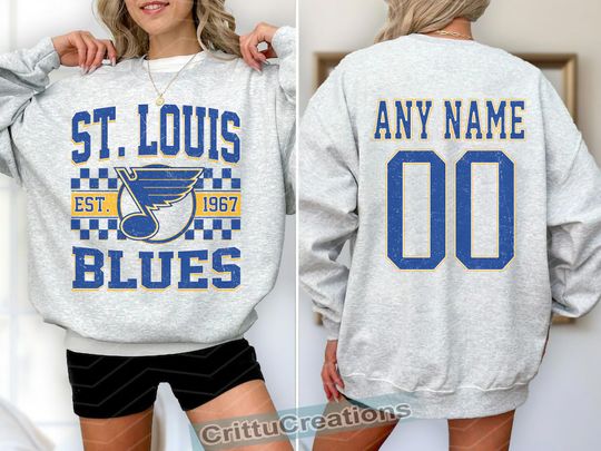 St. Louis Blues Hockey Sweatshirt , Vintage Blues shirt, St. Louis Hockey Fan shirt, Hockey Sweatshirt, Blues Hockey youth sweater