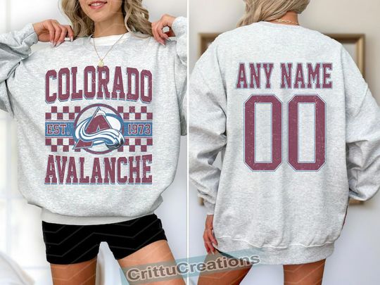 Discover Colorado Avalanche Hockey Sweatshirt , Vintage Avalanche T shirt, Colorado Hockey Fan shirt, Hockey tee, Avalanche Hockey youth sweater