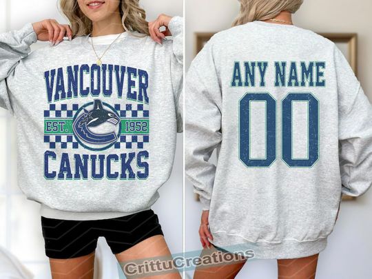 Discover Vancouver Canucks Hockey Sweatshirt , Vintage Canucks T shirt, Vancouver Hockey Fan shirt, Hockey Sweatshirt, Canucks Hockey youth sweater