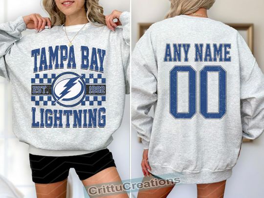 Discover Tampa Bay Lightning Hockey Sweatshirt , Vintage Lightning T shirt, Tampa Bay Hockey Fan shirt, Hockey tee, Lightning Hockey youth sweater