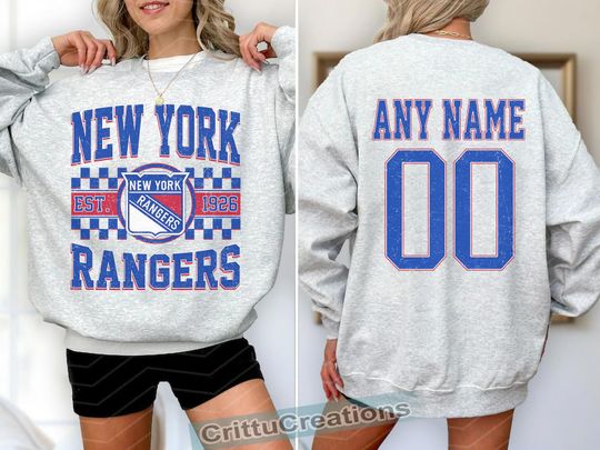 New York Rangers Hockey Sweatshirt , Vintage Rangers  shirt, New York Hockey Fan shirt, Hockey Sweatshirt, Rangers Hockey youth sweater