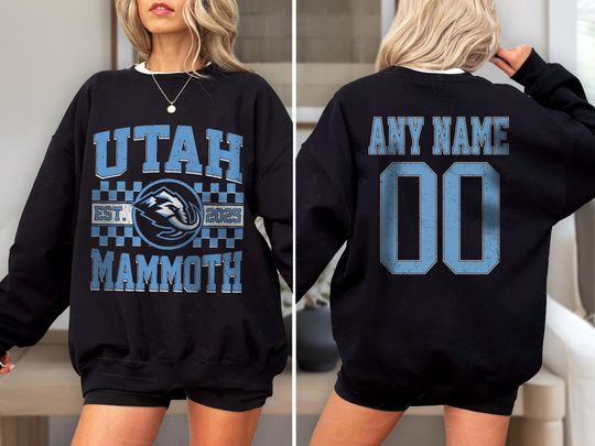 Discover Utah  Mammoth  Hockey Sweatshirt , Vintage  Mammoth  T shirt, Utah Hockey Fan shirt, Hockey Sweatshirt,  Mammoth  Hockey youth sweater
