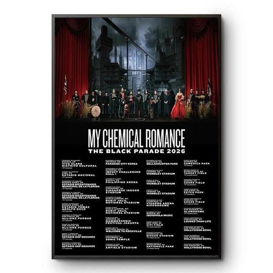 My Chemical Romance The Black Parade 2026 Reunion Tour Poster