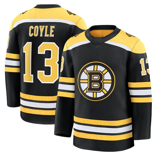 Discover Boston Bruin Home Premium  Charlie-Coyle Hockey Jersey Unisex