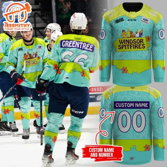 Discover Custom Windsor 1Spitfire Scooby.Doo Limited Edition Hockey Jersey Unisex