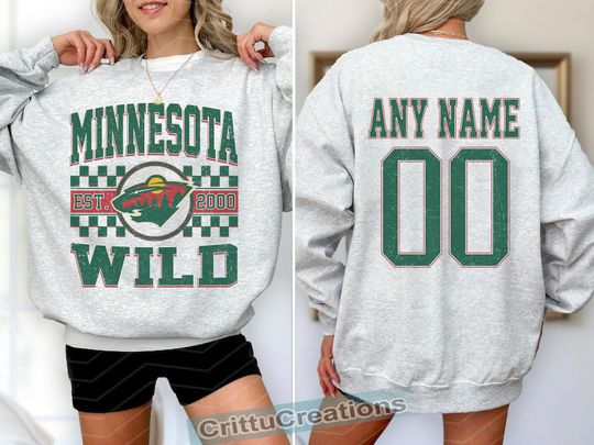 Minnesota Wild Hockey Sweatshirt , Vintage Wild shirt, Minnesota Hockey Fan shirt, Hockey Sweatshirt, Wild Hockey youth sweater