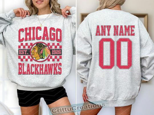 Discover Chicago Blackhawks Hockey Sweatshirt , Vintage Blackhawks T shirt, Chicago Hockey Fan shirt, Hockey tee, Blackhawks Hockey youth sweater