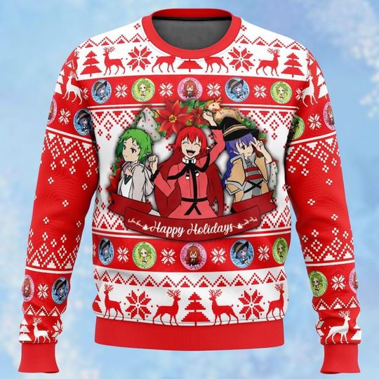 Discover Funny Anime Ugly Christmas Sweater, Meme Anime Sweaters, Anime Sweater Kid, Holiday Anime Gift