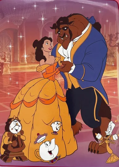 Belle Beauty And The Beast, Cartoon Movies Fleece Blanket