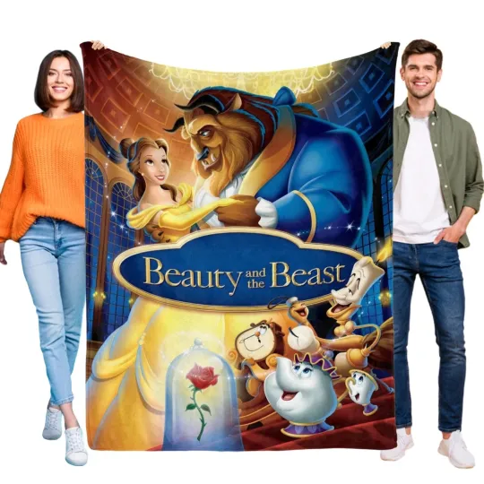 Discover Disney Beauty And The Beast Fleece Blanket, Blanket
