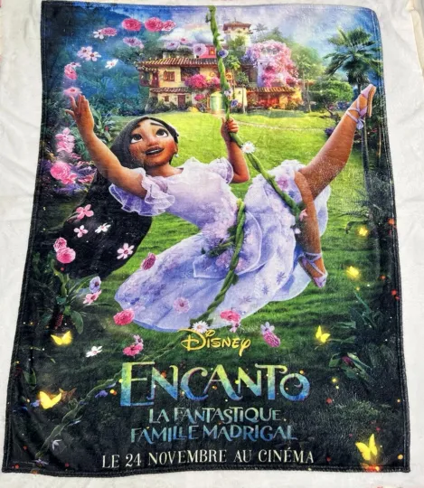 Discover Encanto Family Blanket, Encanto Disney Cartoon Movies Fleece Blanket