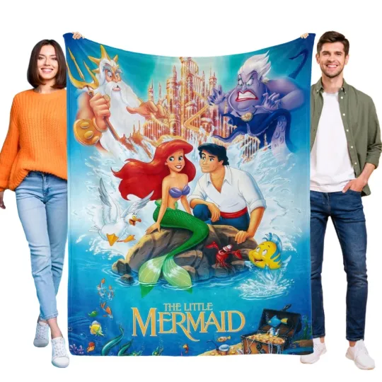 Discover The Little Mermaid Blanket Disney Fleece, Fleece Blanket