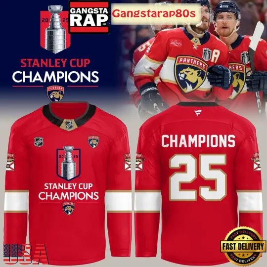 Discover Florida Panther Champion Stanley Cup Hockey Jersey