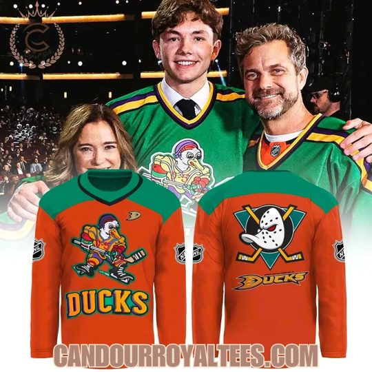 Discover Anaheim Duck Quack Attack Retro Edition Orange Hockey Jersey