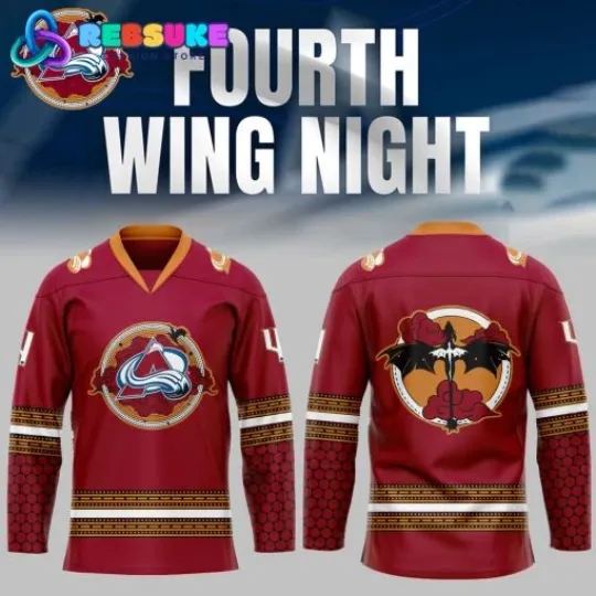 Discover Colorado Avalanch x Fourth Wing Night Hockey Jersey Unisex S-5XL