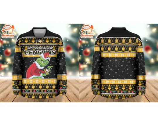 Discover Pittsburgh Penguin funny character Hockey Jersey Xmas Gift S-5XL