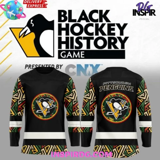 Discover Pittsburgh Penguin Black Hockey History Night Special Hockey Jersey