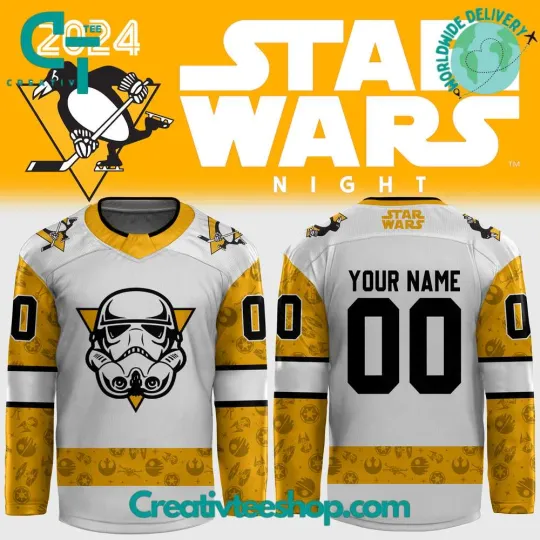 Discover Pittsburgh Penguin x Star War Night Hockey Jersey Unisex