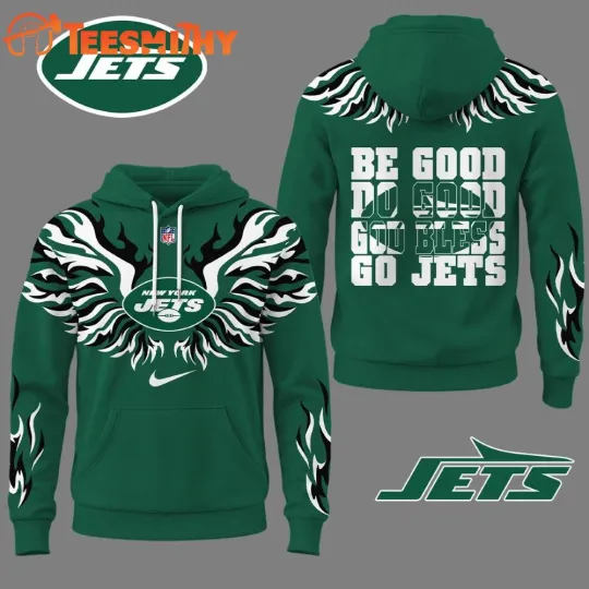 Discover New York Jett 2025 football Fire Wings All Over Print 3D Hoodie