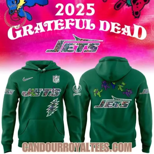 Discover New York Jet Grate.ful Dea.d Night 2025 Hoodie 3D S-5XL