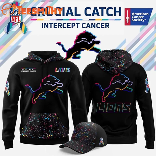 Discover Detroit Lion football Crucial 1Catch 2025 3D Hoodie Unisex