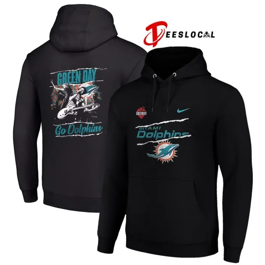 Miami Dolphin x Green-Day Saviors go Dolphin Hoodie