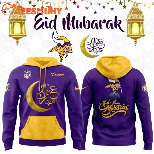 Discover Minnesota Viking  2025 Eid Mubarak Limited 3D Hoodie