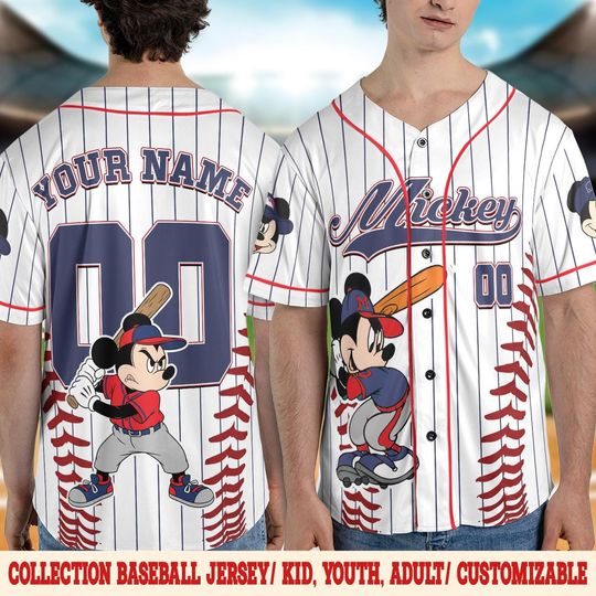 Discover Custom Disney Mickey Special Simple Baseball Jersey, Baseball Jersey Collection Choose Style Jersey Disneyland Birthday Gift JCQJ09