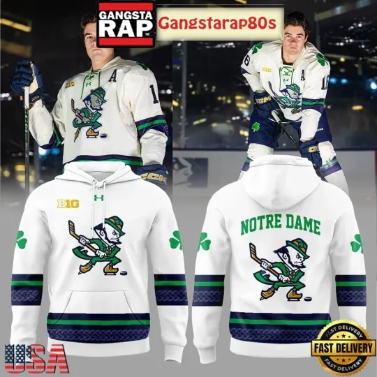 Discover ND.Fighting.Irish Leprechaun Hockey 2025 Special Edition 3D Hoodie S-5XL